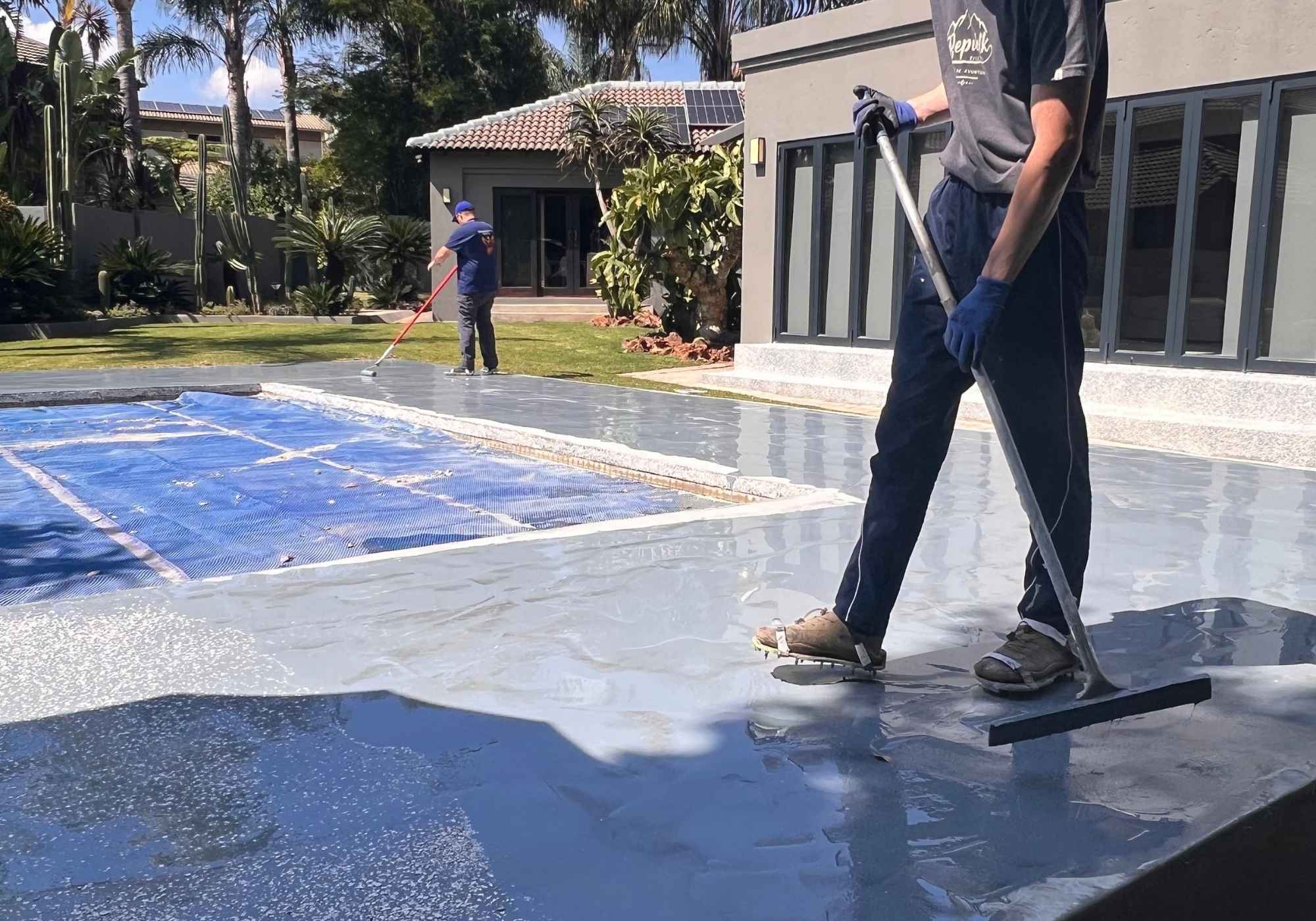 Showroom Display Floor project by Phoenick's Epoxy